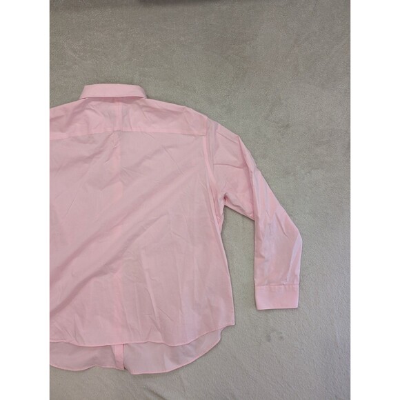 Lauren Ralph Lauren Pink Button Up Dress Shirt Non-Iron Classic Size XXL - Picture 7 of 8